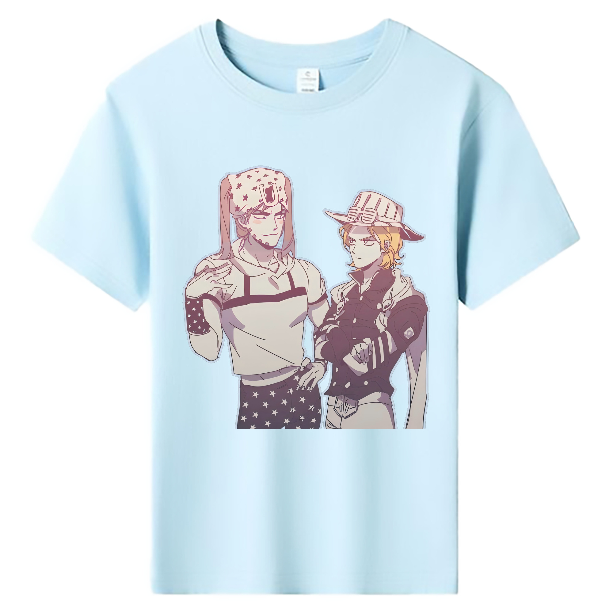 （画像用） ジョジョの奇妙な冒険 JoJo's Bizarre Adventure 綿100％キッズTシャツ（フロントプリント）